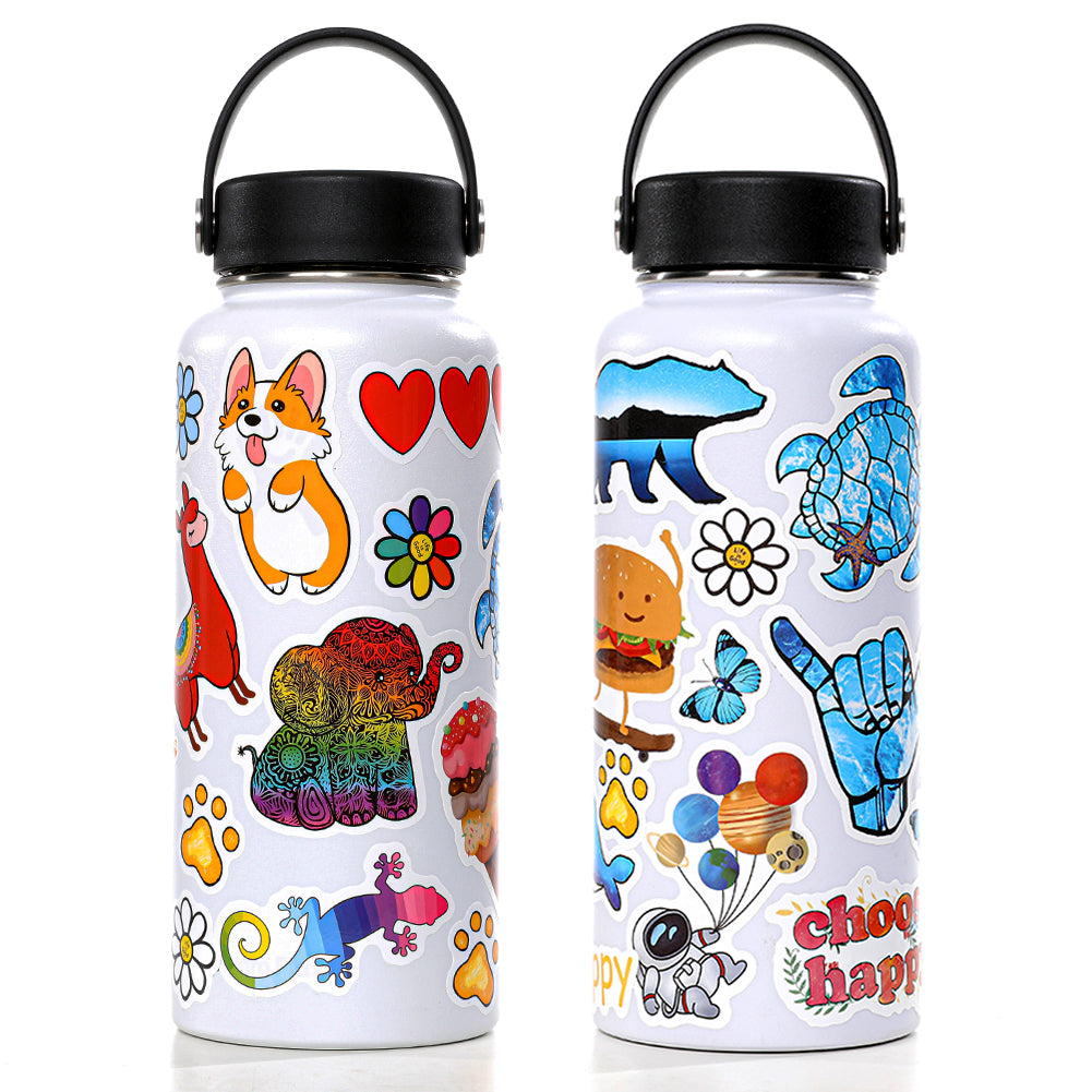 ANERZA 100 Pcs VSCO Stickers for Hydro Flask, Laptop A