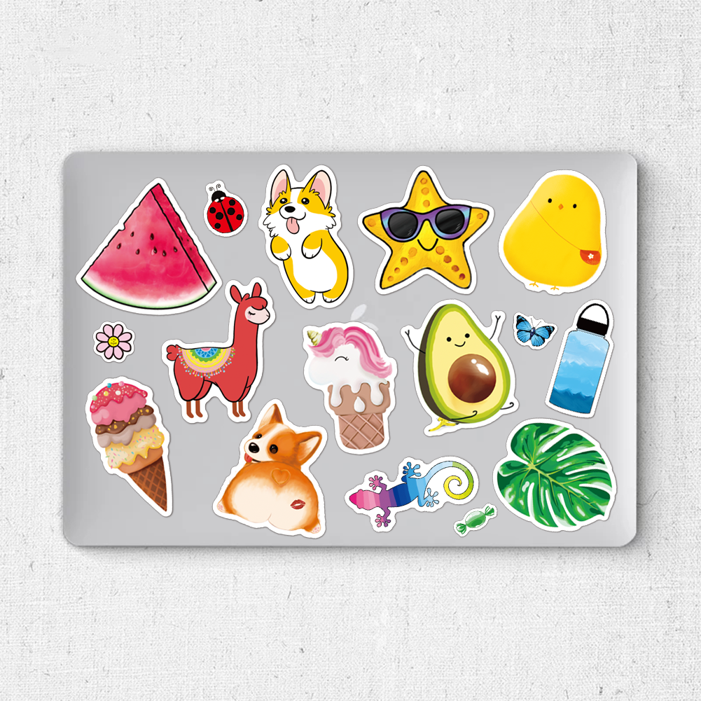 ANERZA 100 Pcs VSCO Stickers for Hydro Flask, Laptop A