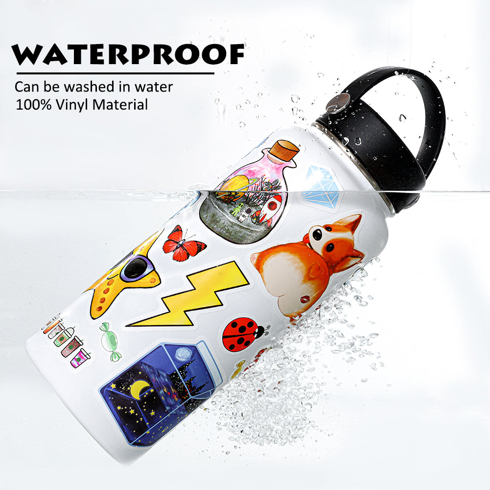 ANERZA 100 Pcs VSCO Stickers for Hydro Flask, Laptop A