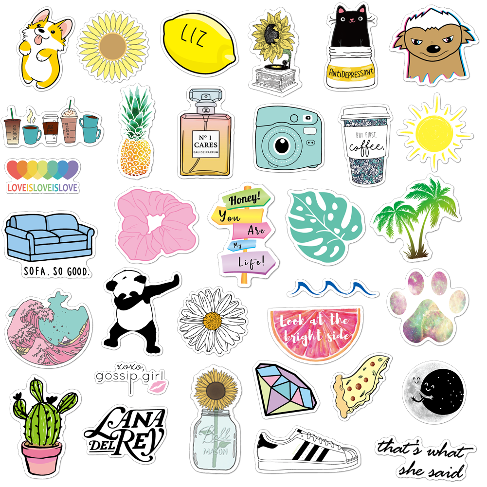 ANERZA 54 Pcs VSCO Stickers