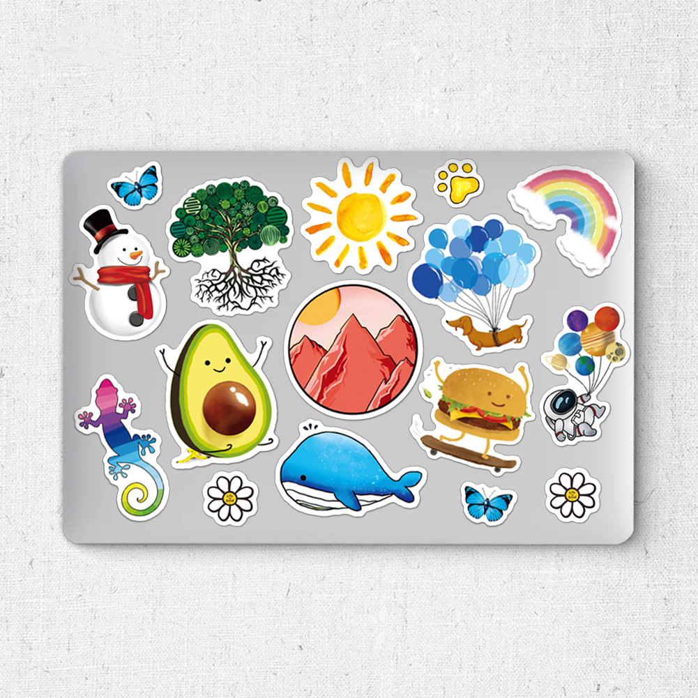 ANERZA 45 Pcs VSCO Stickers for Laptop, Water bottle A