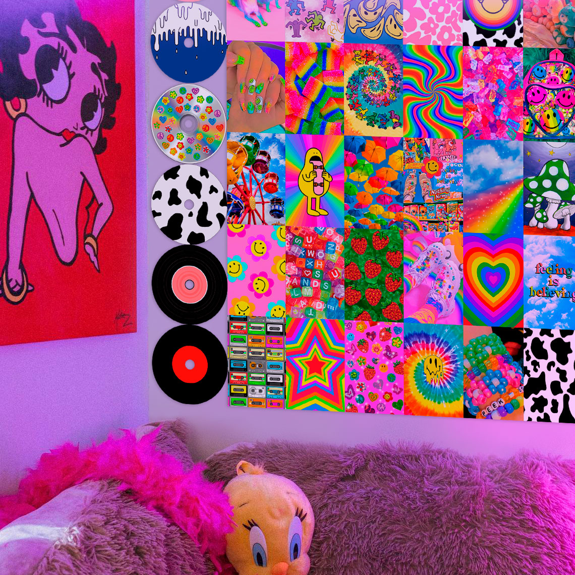 Indie Room Decor Aesthetic Cute Decor For Teen Girls Hippie Trippy Kidcore  Y2K